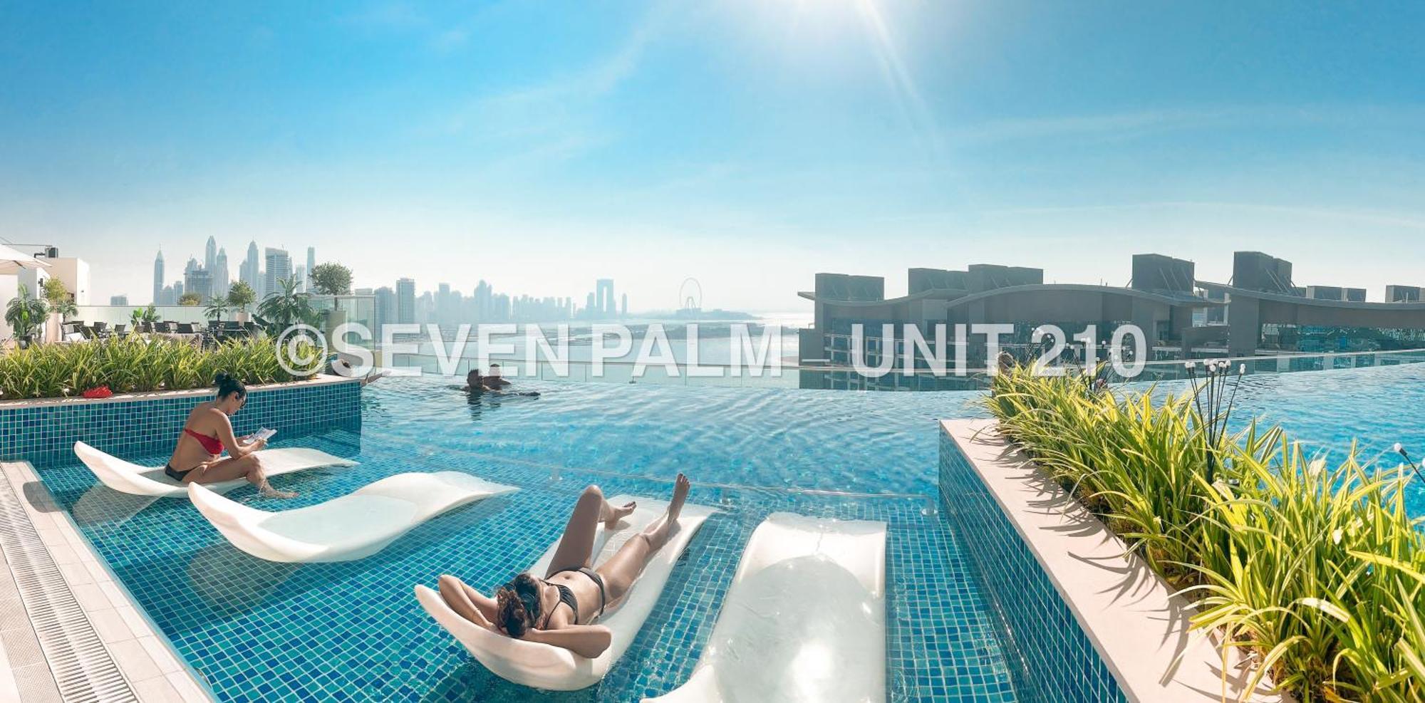 Luxus-Studio Mit Private Beach In Top-Lage, Meerblick & Infinity Pool! Дубай Екстериор снимка